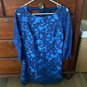 Navy lace Lilly Pulitzer cocktail dress
